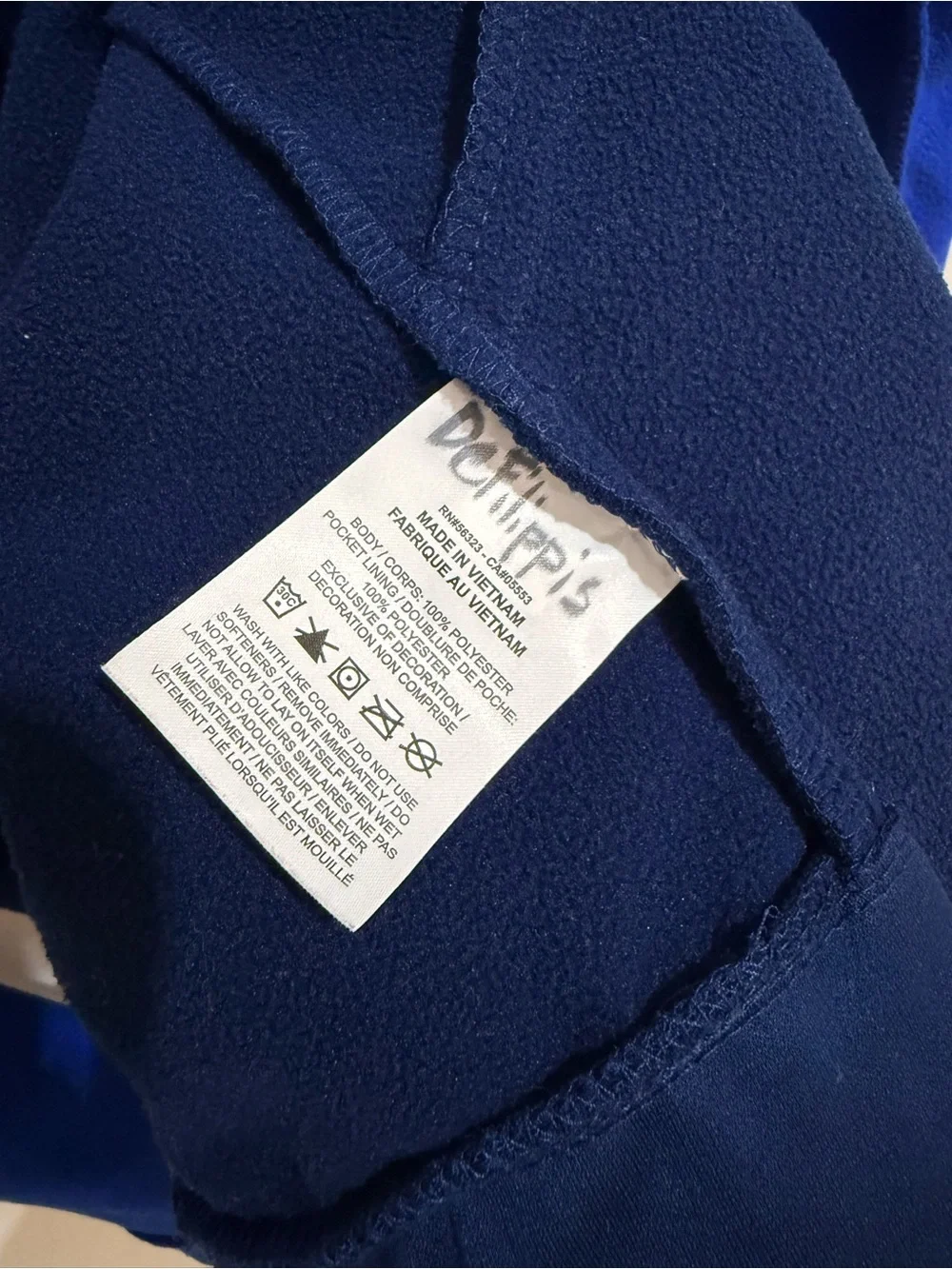 Nike Dri-FIT Blue Two-Tone Sleeve Graphic Pullover Hoodie (Men’s L)
